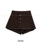 Chief Front Button Skirt Pants