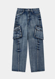 PINCH WIND CARGO DENIM PANTS
