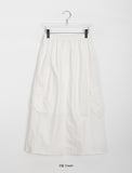 Yanta nylon banding cargo long skirt