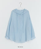 Yulti Summer Check Hood Shirt