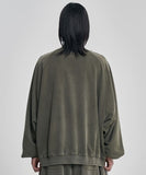 Lace Trimming Raglan Track Jacket