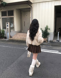 Popping Corduroy Short Padding