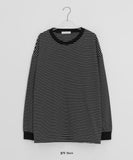 [Unisex] Killberry Stripe Over Long Sleeve Tee