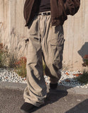 Solin Stonewashed Diagonal Cargo Pants