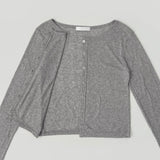 Slim Fit U-neck Long Sleeve Spring Summer Cardigan
