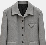 Sain Flap Pocket Crop Single Jacket