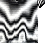 Yushi Stripe Henley Neck Short Sleeve T-Shirt