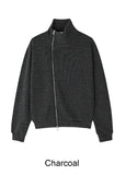 Vieron side knit zip-up
