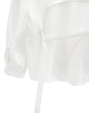 Yunseul Flare Belt Strap Shirt