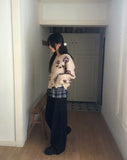 Karim Rose Flower Knit Cardigan