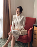 Benne Collar Peplum Short Jacket
