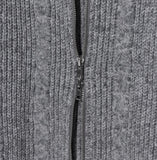 Lena Cable Hood Knit Zip-up