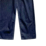 Coil wide raw denim pants