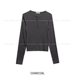 State Crack Lettering Button Long Sleeve
