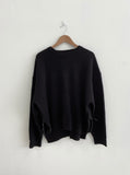 Round Slit Zipper Balloon Acrylic Knitwear