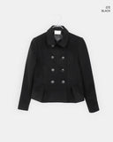 Doona Shirring Double Button Jacket