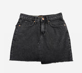 Midi Unbalance Denim Skirt
