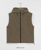 [Unisex] Colline Layered Nylon Hood Vest