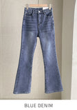 Andanti Brushed Washed Bootcut Denim Pants Basic