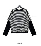 Odd Stripe Layered T-Shirt