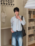 [PLAN MADE/MADE] 2plan Summer Stripe Crop Shirt