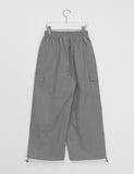 Boboki Banding String Nylon Wide Cargo Pants
