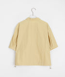 Iniku Nylon Pocket String Crop Shirt