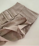 Big Belted Layered Skirt