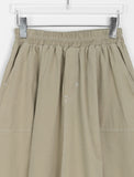 Doroni banding stitch long flare skirt