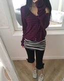 U-Ten Striped Long Sleeveless