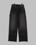 Double patch balloon jeans