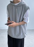 Nylon hooded vest