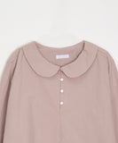 Mecon Round Collar Button Blouse