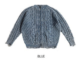 From Two Way Washing Vintage Knit Zip-up