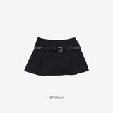 CL Belt Pleated Skirt