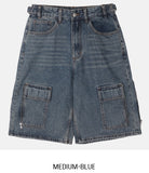 Zipper Two Way Cargo Bermuda Pants