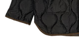Raf Color Matching Collar quilting Padded Jumper