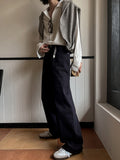 Evan Twill Cotton Wide Pants