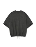 [AG] Applique Pigment String Sweat Half Tee