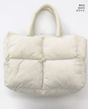 Durcan Waffle Padded Quilted Square Big Shoulder Bag