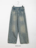 Meiku Carina Pocket Washed Denim Pants