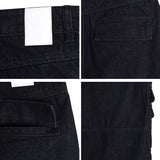 Clue Wide Cargo Denim Pants