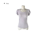 Natin Tencel Puff Shirring Short Sleeve T-shirt