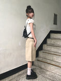 Melville Dot Wrinkle Puff Short Sleeve Blouse