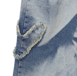 Heart Patch Washing Denim Pants