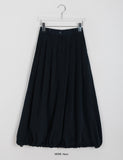 Curin Peach Fuzz Banding Balloon Long Skirt