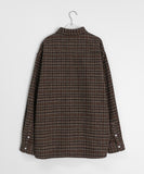 [unisex] Kimori Wool Check Over Shirt