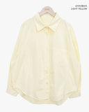 Hakyu Back Button Loose Fit Cotton Shirt