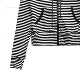 Sco Stripe Slim Hood Zip-Up