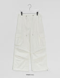 Hutin Nylon Cargo Wide Pants